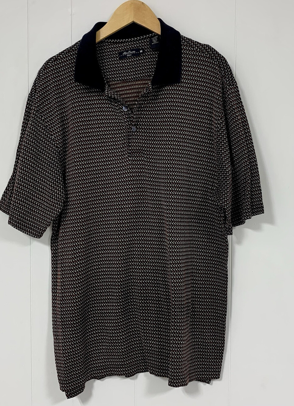 Alan Flusser Polo Golf Cotton  Shirt Size M